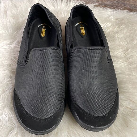 TredSafe Oil and Slip Resistant Ladies Work Shoes Black Workwear Safety Size 11 - Picture 1 of 9